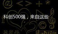 科创500强，来自这些城市和省份！