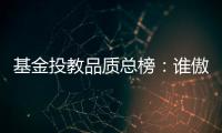 基金投教品质总榜
：谁傲居榜首？谁落在榜尾？丨基金投教测评④
