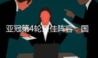 亚冠第4轮最佳阵容
：国安恒大鲁能4人入选