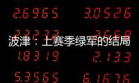 波津
：上赛季绿军的结局并非我们所愿 但这就是NBA的常态