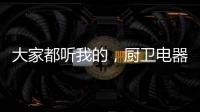 大家都听我的，厨卫电器请选金牌电器!
