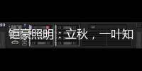 钜豪照明
：立秋	，一叶知秋!