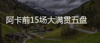 阿卡前15场大满贯五盘大战有14场获胜，为公开赛时代并列最多