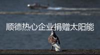 顺德热心企业捐赠太阳能路灯�，用爱心照亮永泰小学校园