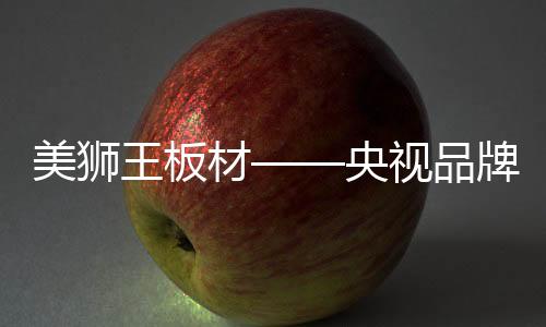 美狮依借央视之权威性