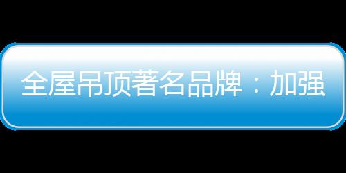全屋吊顶企业从网络入手