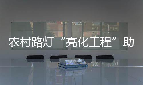 村振自从有了路灯以后