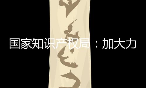 促进专利的产权实施和运用