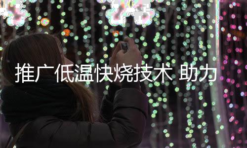 由于烧成批量大且烧成效率高