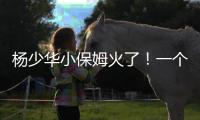 杨少华小保姆火了
！一个举动全网泪目，儿子做法却忽视侯耀华劝告
