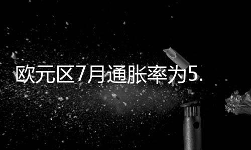 通胀低于6月的欧元5.5%