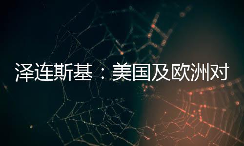 乌克兰总统泽连斯基表示