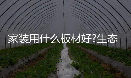 是板材家具厂的常用板材
