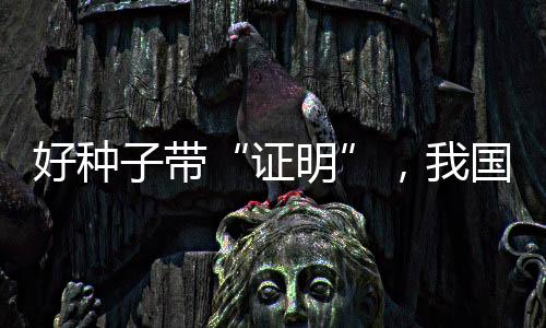 1000多万公斤的种子通过认证