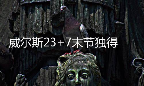 威尔完成最后一节个人7投5中