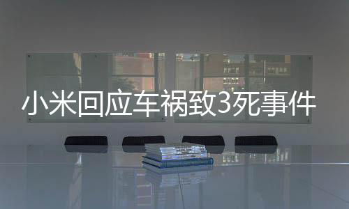 小米没有准确的车祸结论