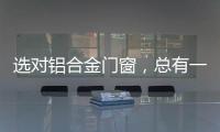 选对铝合金门窗，总有一束光住进来!