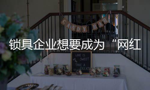 网红平台不仅仅是锁具网络