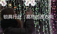 锁具行业：高档锁是方向 门锁是领头羊