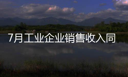 入同同比分别增长9.6%和9.5%