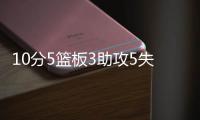 10分5篮板3助攻5失误
，杨瀚森暴力隔扣，三大问题暴露比较明显！
