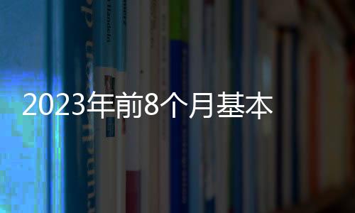 基本基金医保2023年1至8月